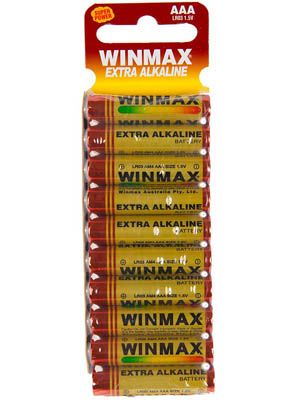 WinMax Extra Alkaline AAA Battery - 10 Pack